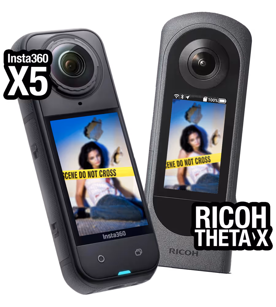 Insta360 X5  and Theta - Tactical 360 3D Camera